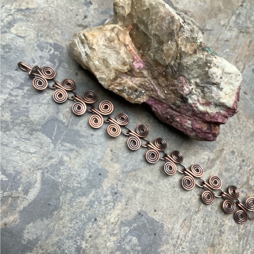 Artisan Copper Wire Work Bracelet Handmade